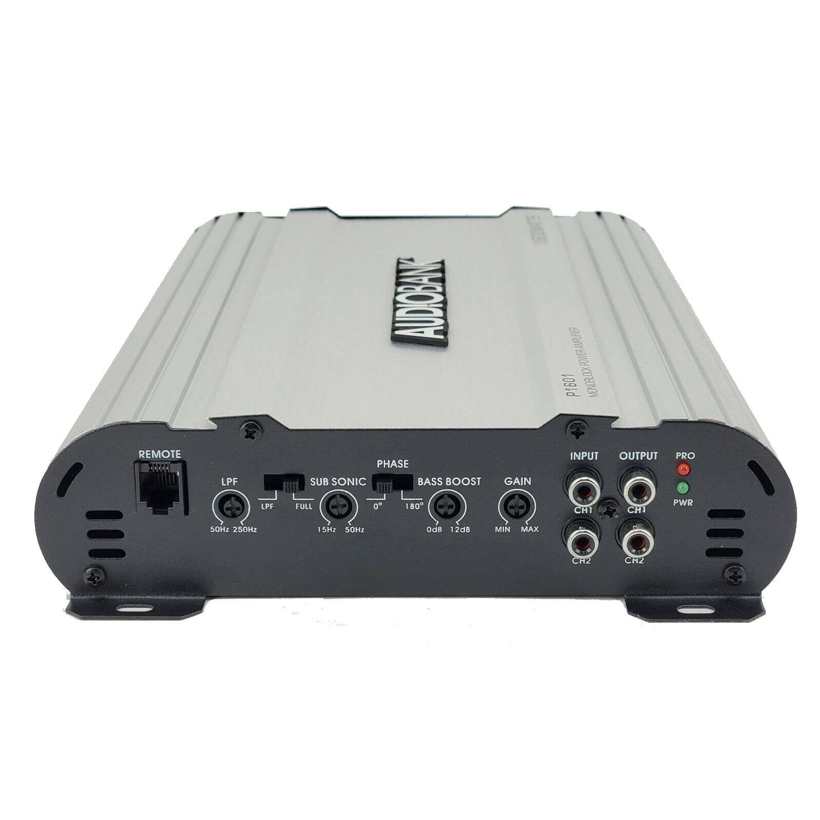 Amplificador Monobloque Audiobank AB Plata con Control Remoto y 1600 W de Potencia