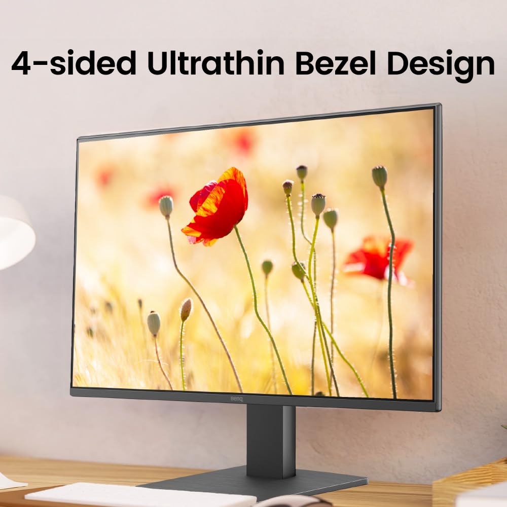 BenQ GW2791 Monitor de Cuidado Ocular IPS de 27 Pulgadas 1080p FHD 100Hz, HDMI, DisplayPort, 1080x1920, Bisel Ultra Delgado, Certificado TUV, sin Parpadeo, luz Azul Baja Plus, Eye-CareU