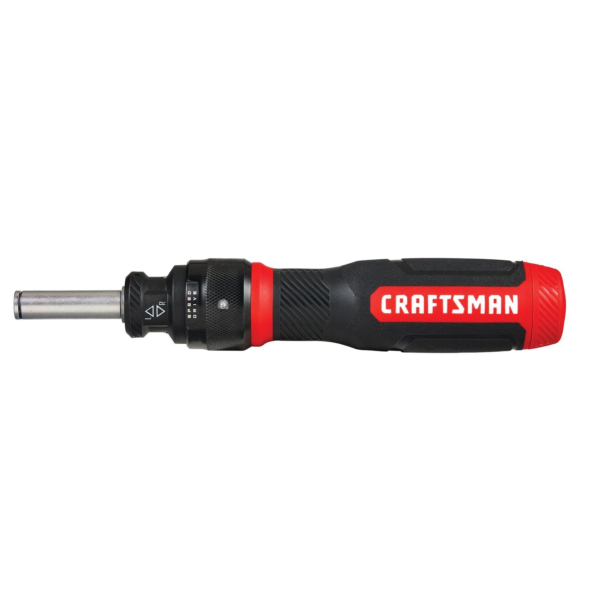 CRAFTSMAN - Destornillador de carraca, SpeedDrive, puntas de doble punta de 2 pulgadas, mango con capacidad para hasta 6 puntas (CMHT68129)