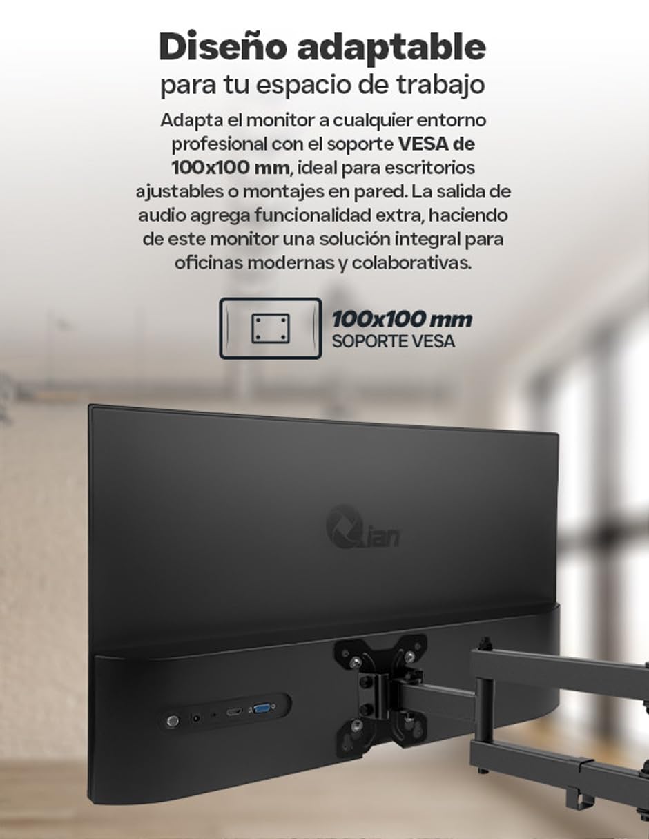 Monitor de Computadora Qian QMF-IPF27-01 27 Pulgadas Full HD IPS HDR10 G-Sync Freesync