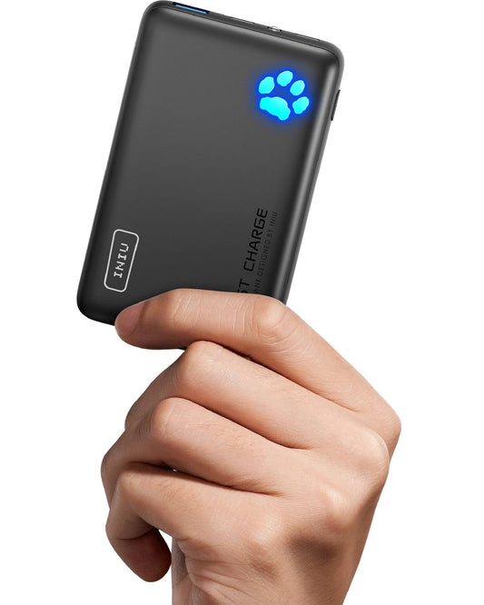 INIU Power Bank, Slimmest 22,5W PD de Alta Velocidad 10000mAh Bateria Externa, USB C Input & Output Bateria Portatil con Linterna para iPhone 16 15 14 13 12 11 X Pro Samsung S22 S21 S20 iPad Airpods