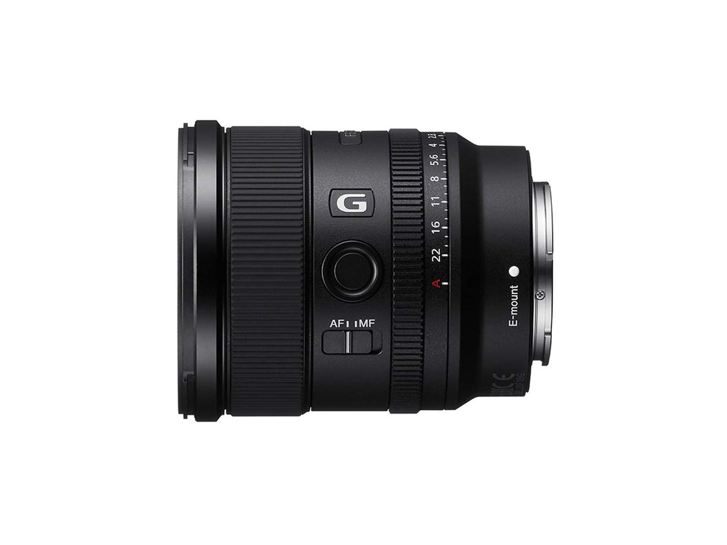 Sony Lente G™ Angular Fijo 20mm F1.8 Montura E Full Frame - FE SEL20F18G