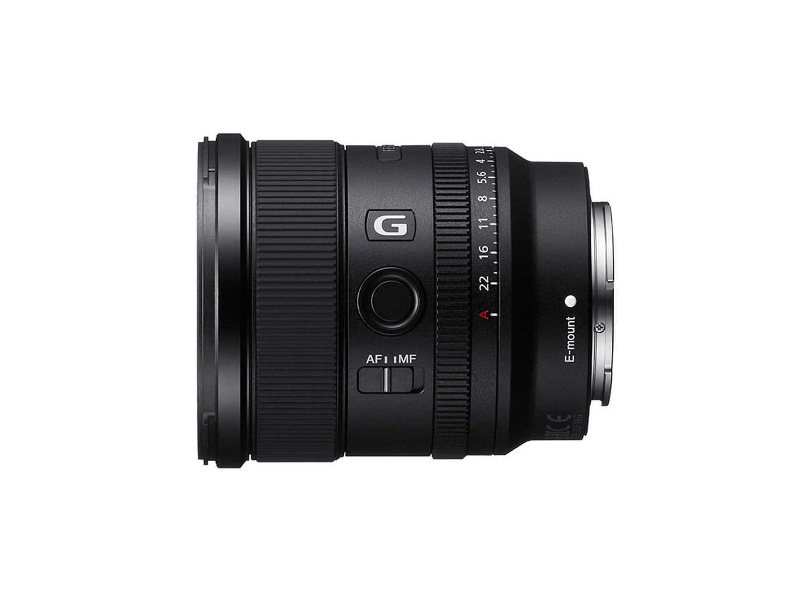 Sony Lente G™ Angular Fijo 20mm F1.8 Montura E Full Frame - FE SEL20F18G