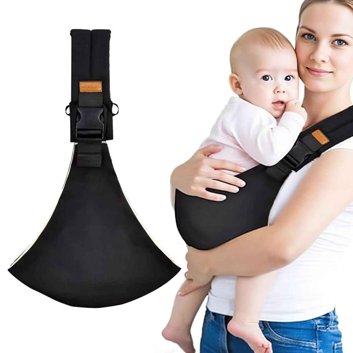 CAVIGLTE Cangurera para Bebe, Ajustable para Canguro para Bebé, Mochila Ergonomica Bebe para Senderismo Infantil