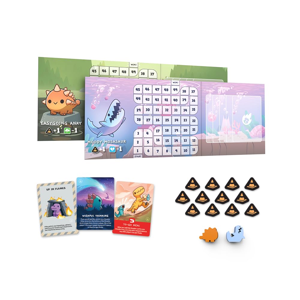 Expansión Unstable Games Hazards Ahead Happy Little Dinosaurs para Juego de Mesa