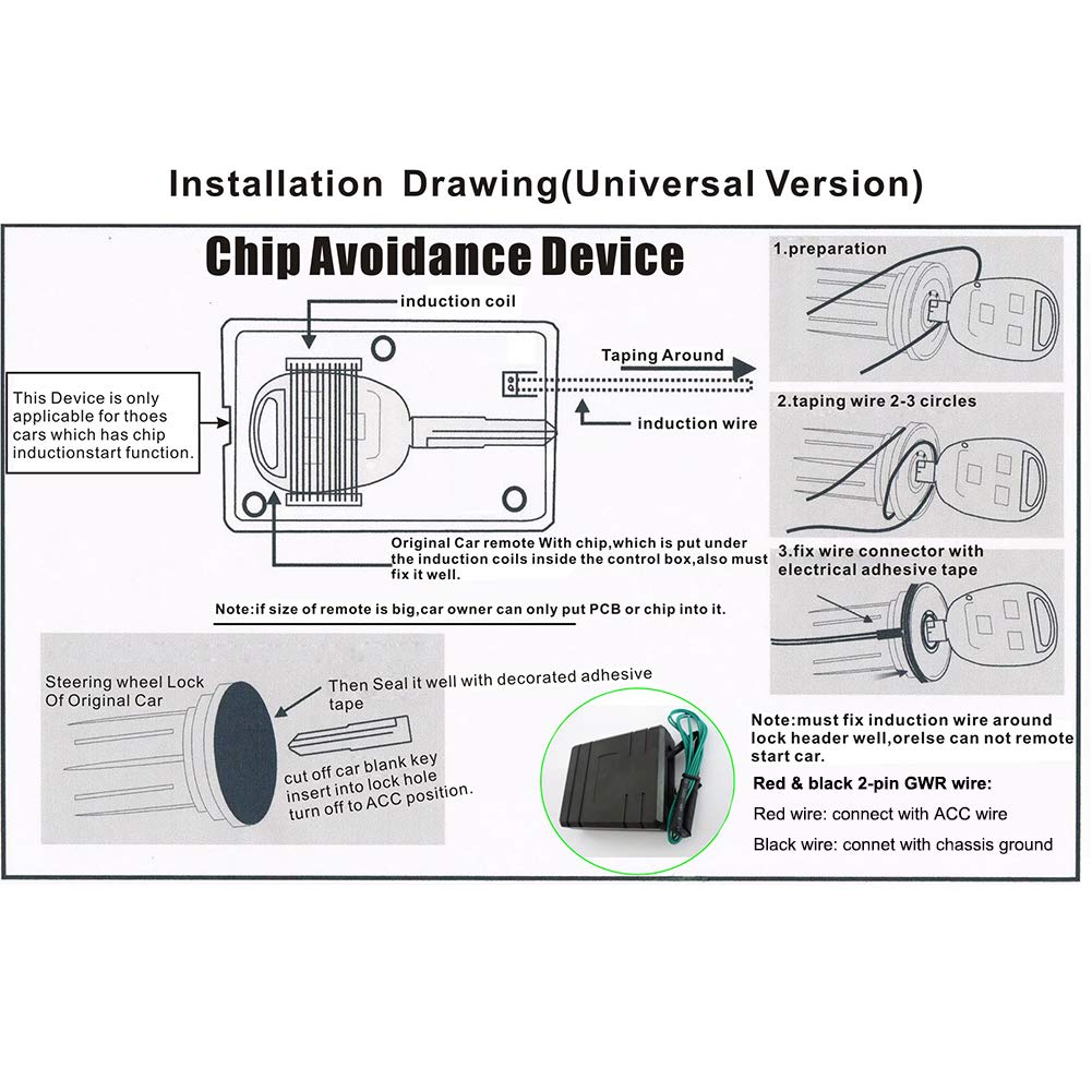 Universal Immobilizer Bypass Module for Car alarm Remote Engine Start Purpose