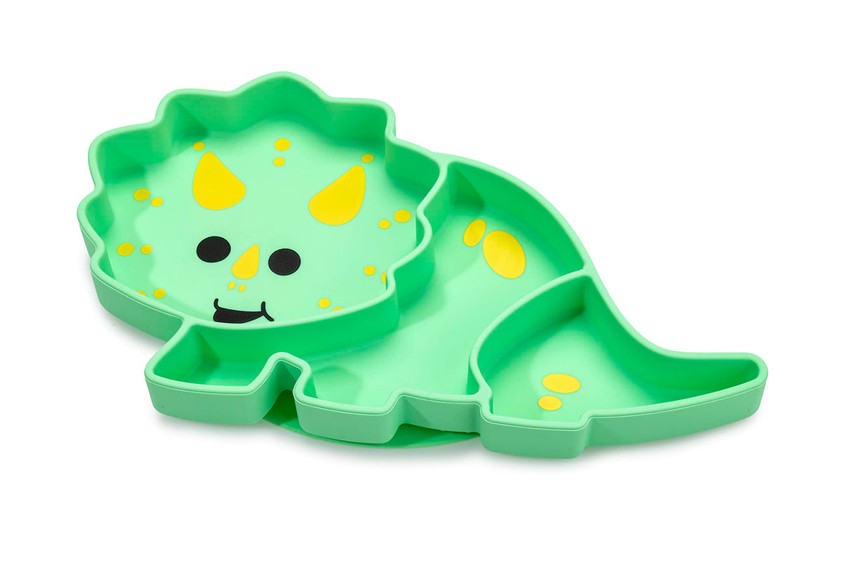 Melii - Placa de succión de silicona para bebés y niños pequeños | Placa de destete dividida con LED para bebé, sin BPA, no tóxica, apta para lavaplatos y microondas, se adapta a la mayoría de sillas