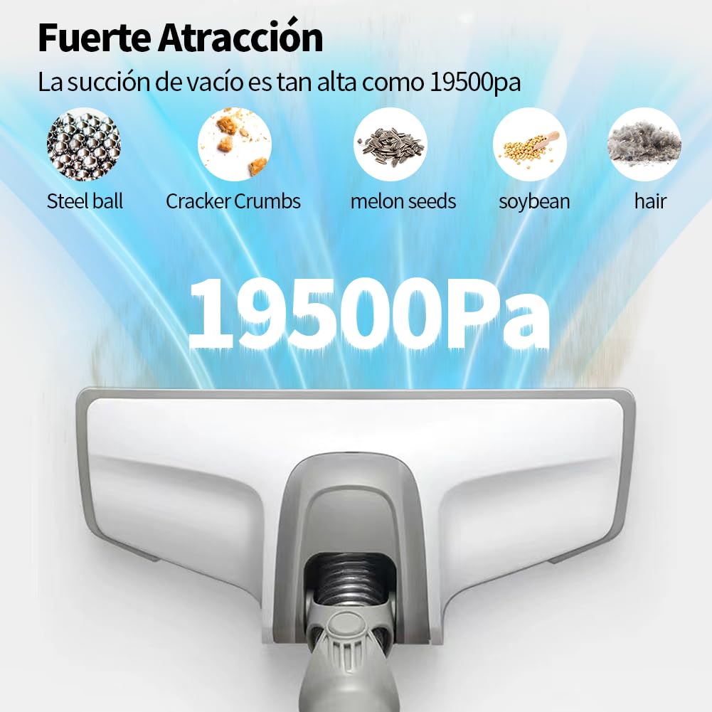 Aspiradora Alámbrica de Mano y Putt 2 EN 1 - Portátil Con Potente Succión, Ligera, Filtro y Cepillo De Suelo Giratorio - Vertical para Hogar, Auto y Oficina