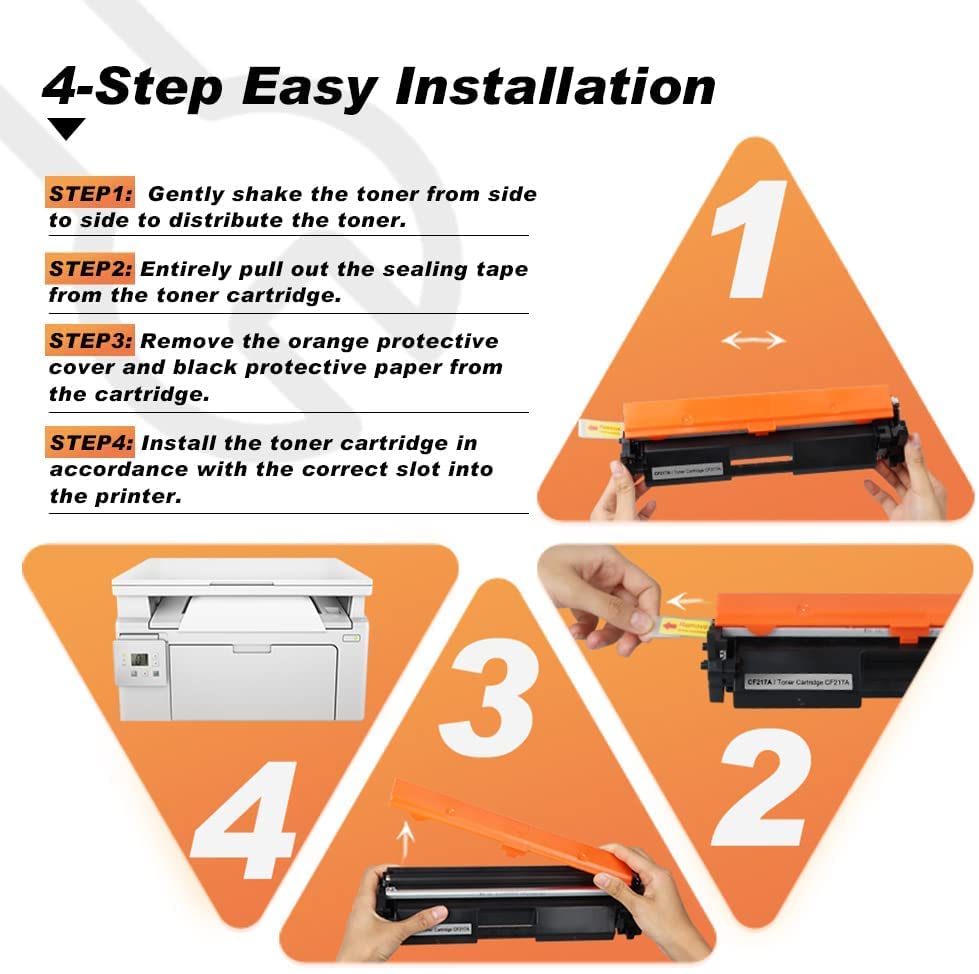 Cartucho de Tóner v4ink Negro Compatible para Impresora HP 17A 1 Paquete