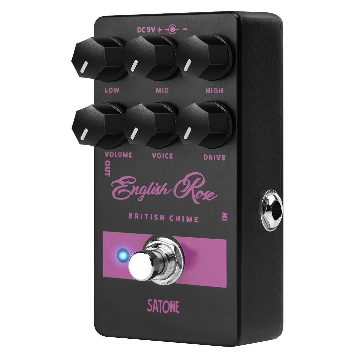 Pedal de Efecto de Guitarra Eléctrica SATONE S812 Rosa Overdrive de Campana Británica Classic British Chime