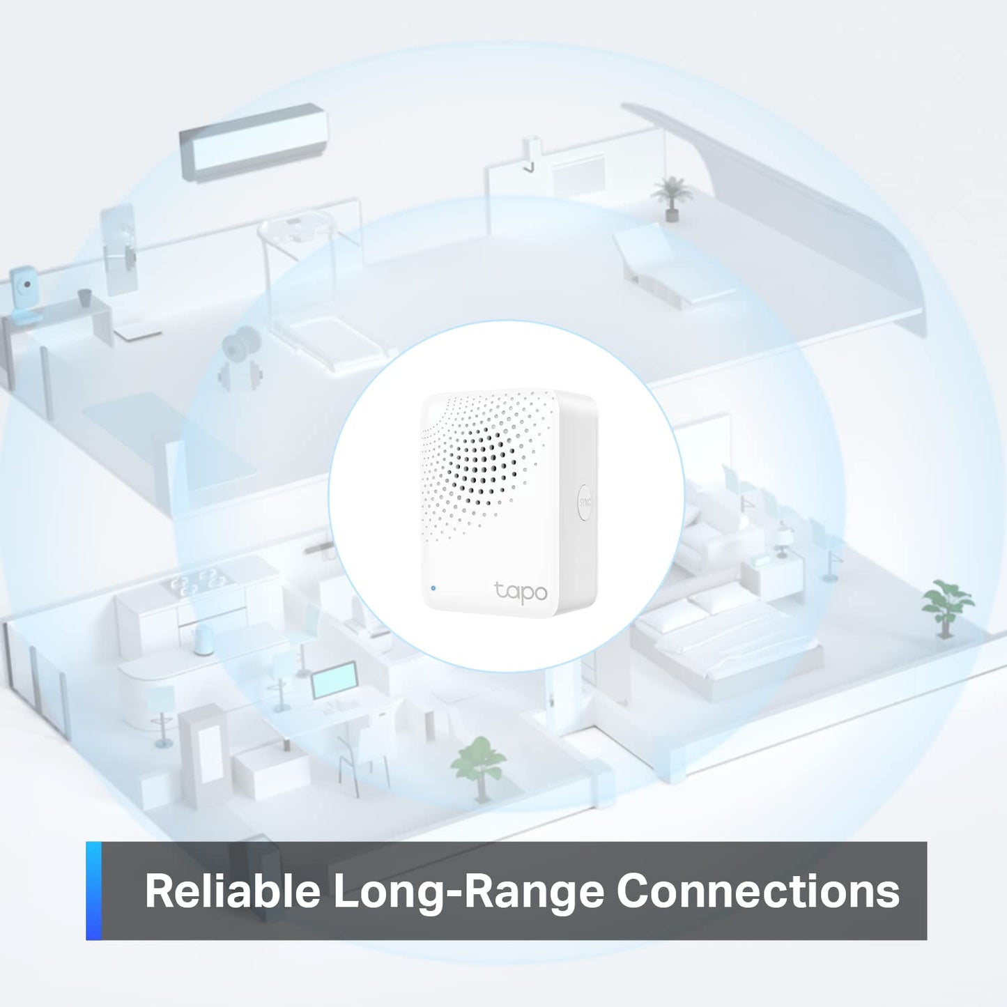 TP-Link Tapo H100 Hub & Chime, Blanco