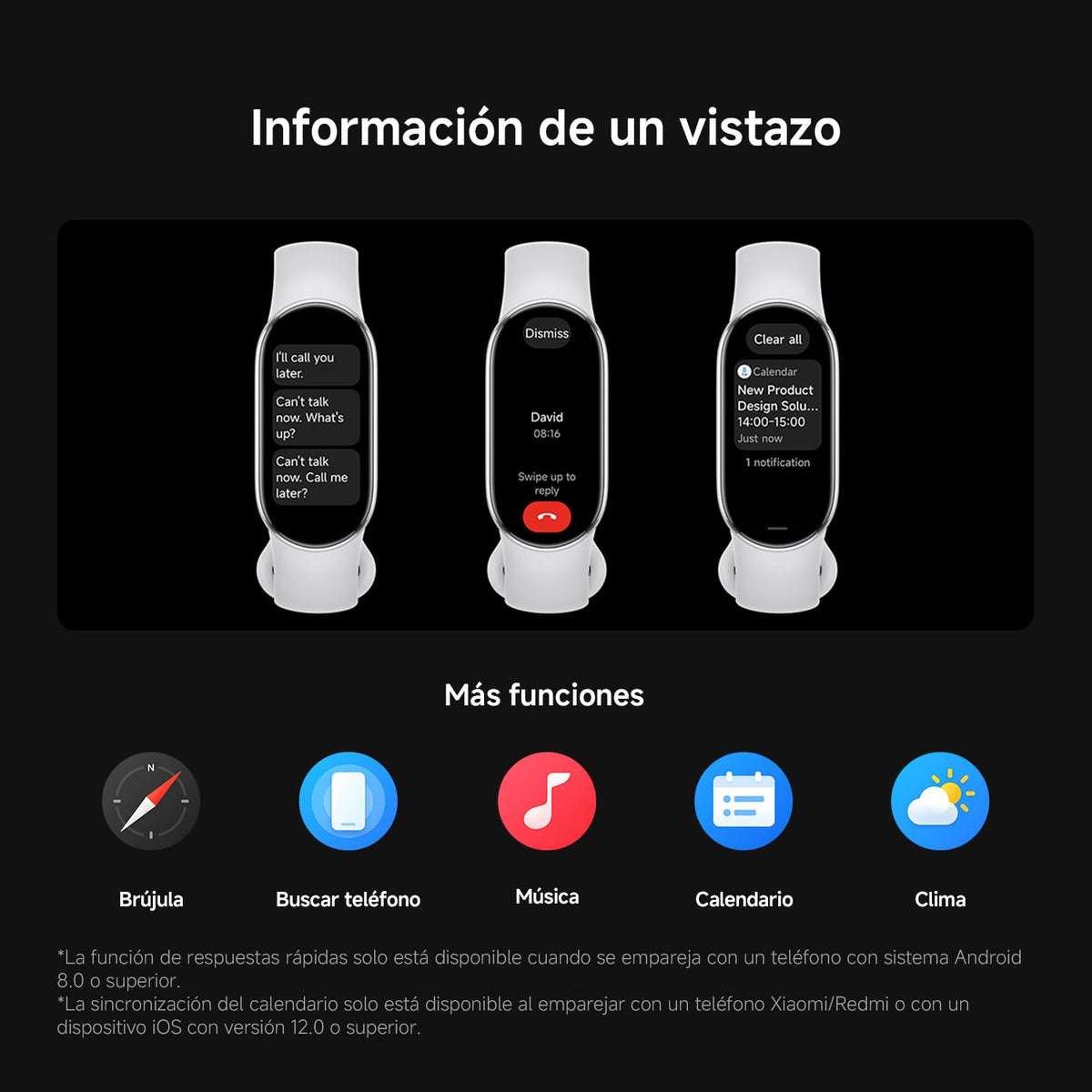 Smartwatch XIAOMI Band 10 Rosa 5ATM Compatible con iOS y Android