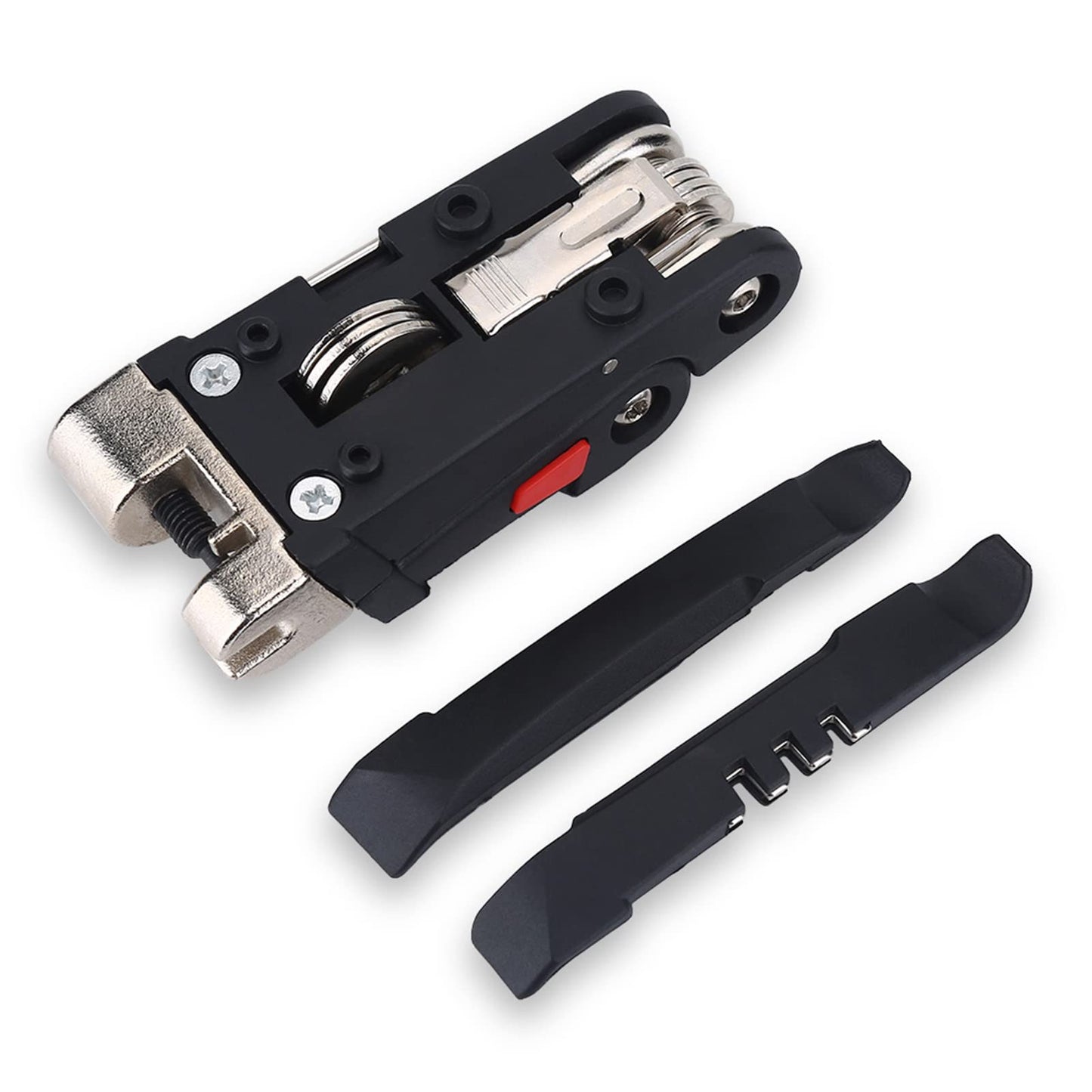 Herramientas de reparación de bicicletas, kit de herramientas de reparación múltiple de bicicletas 16 en 1 para bicicletas de montaña y bicicletas de carretera