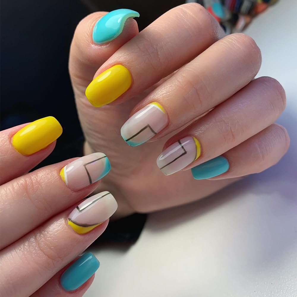 BSOON Bolígrafos en Nail Art Pens de uñas para arte en uñas - 10 colores, fácil uso