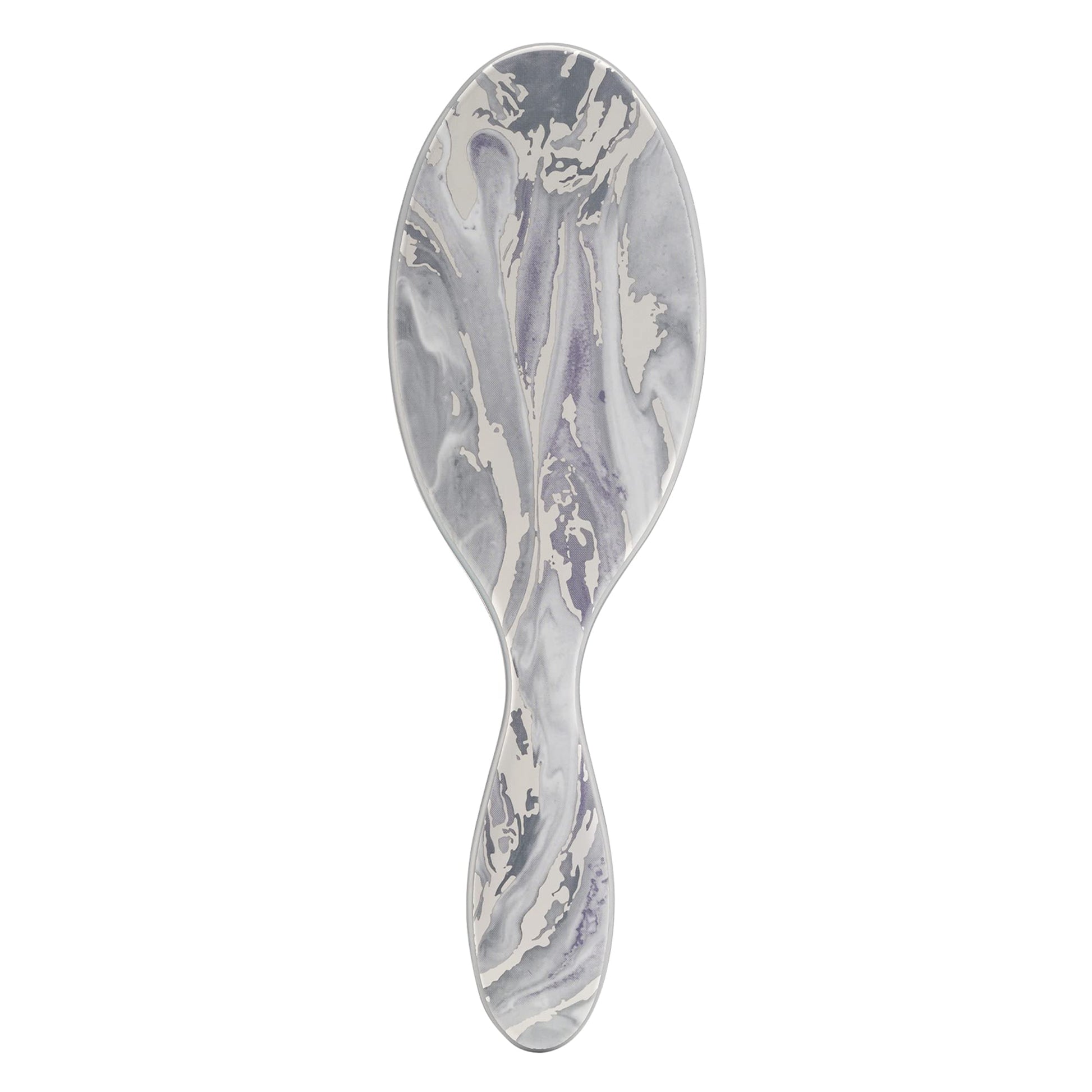 Wet Brush Cepillo desenredante original, mármol metálico, plateado, todo tipo de cabello, cerdas IntelliFlex ultra suaves que se deslizan a través de enredos con facilidad, peine sin dolor para hombres, mujeres, niños y niñas