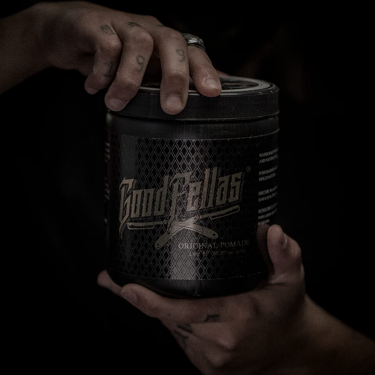 GoodFellas Pomada Original para Cabello de Fijación Media con Base de Agua 1kg Aroma Citrus