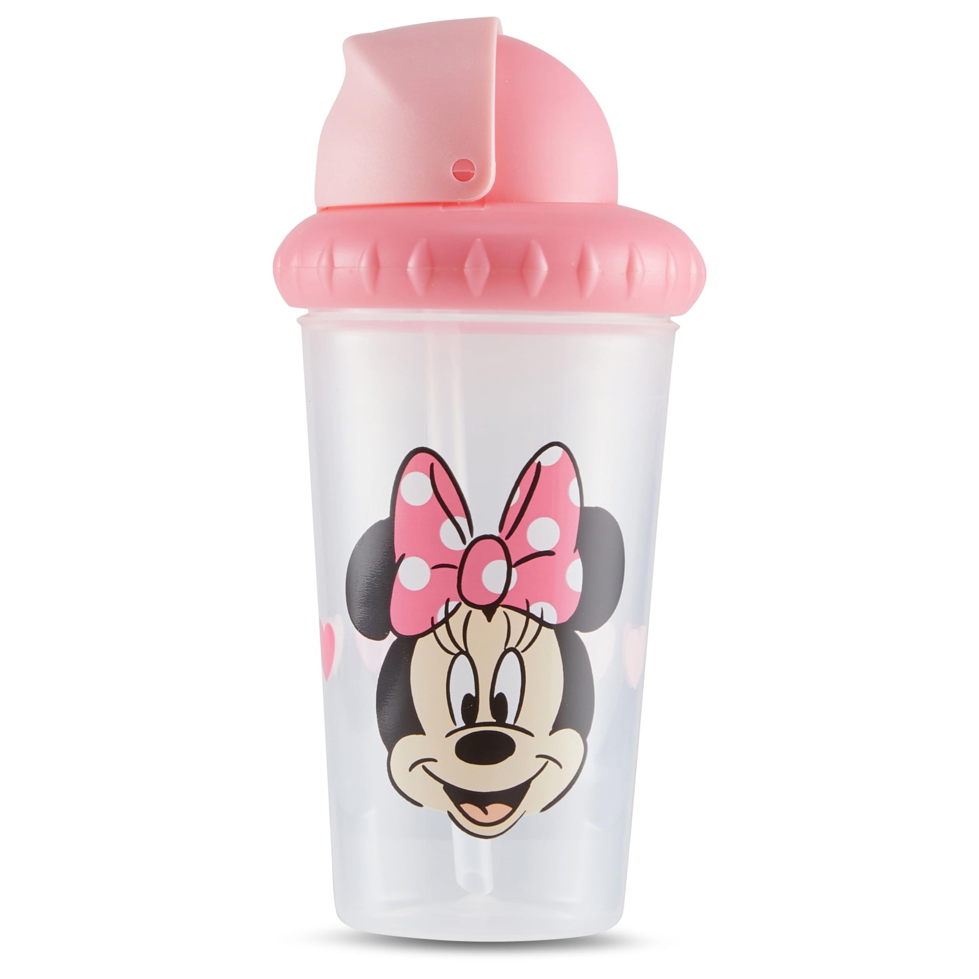 Disney - Vasos para sorbos para niños y niñas, paquete de dos tazas para sorber de 10 onzas, con popote y tapa, botella de agua de viaje duradera a prueba de fugas para niños pequeños