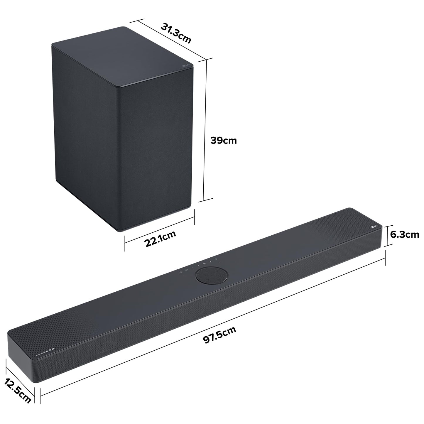 LG Soundbar SC9S | DTS:X y certificación IMAX Enhanced | Dolby Atmos 3.1.3ch | Wow Orchestra | Soporte para OLED C | |Dolby Vision |Smart Up-Mixer para Escalar el Audio a cinematográfico