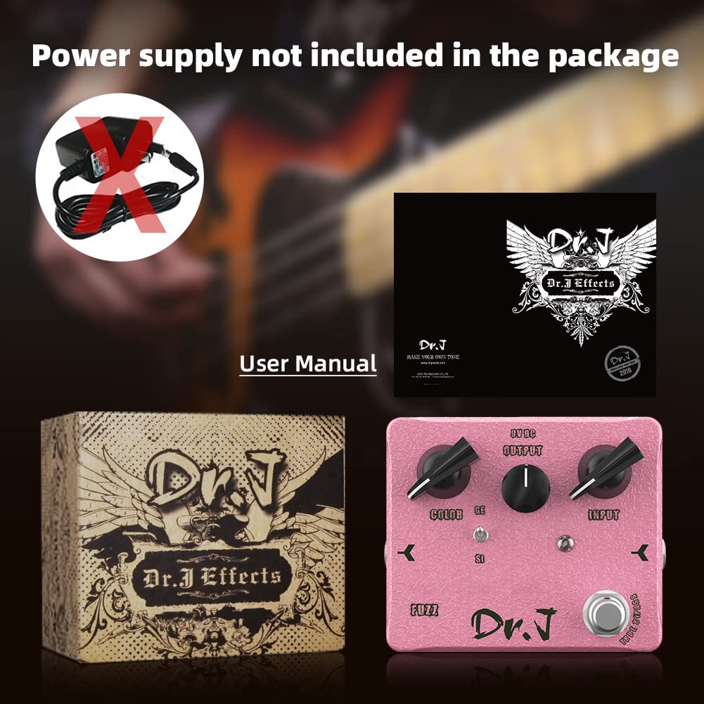 Pedal de Fuzz JOYO Dr.J Series D56 Clásico y Moderno para Efecto de Guitarra Eléctrica Edición de Alta Gama