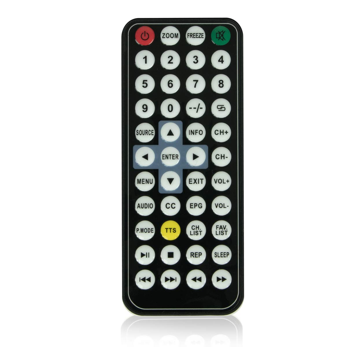 Tyler Monitor LCD Portátil De 9" 1080P De TV Recargable con Batería Recargable Capacidad Inalámbrica HD-TV, USB, Tarjeta SD, AC/DC, Control Remoto Incorporado Soporte Pequeño para Coche Niños Viajes