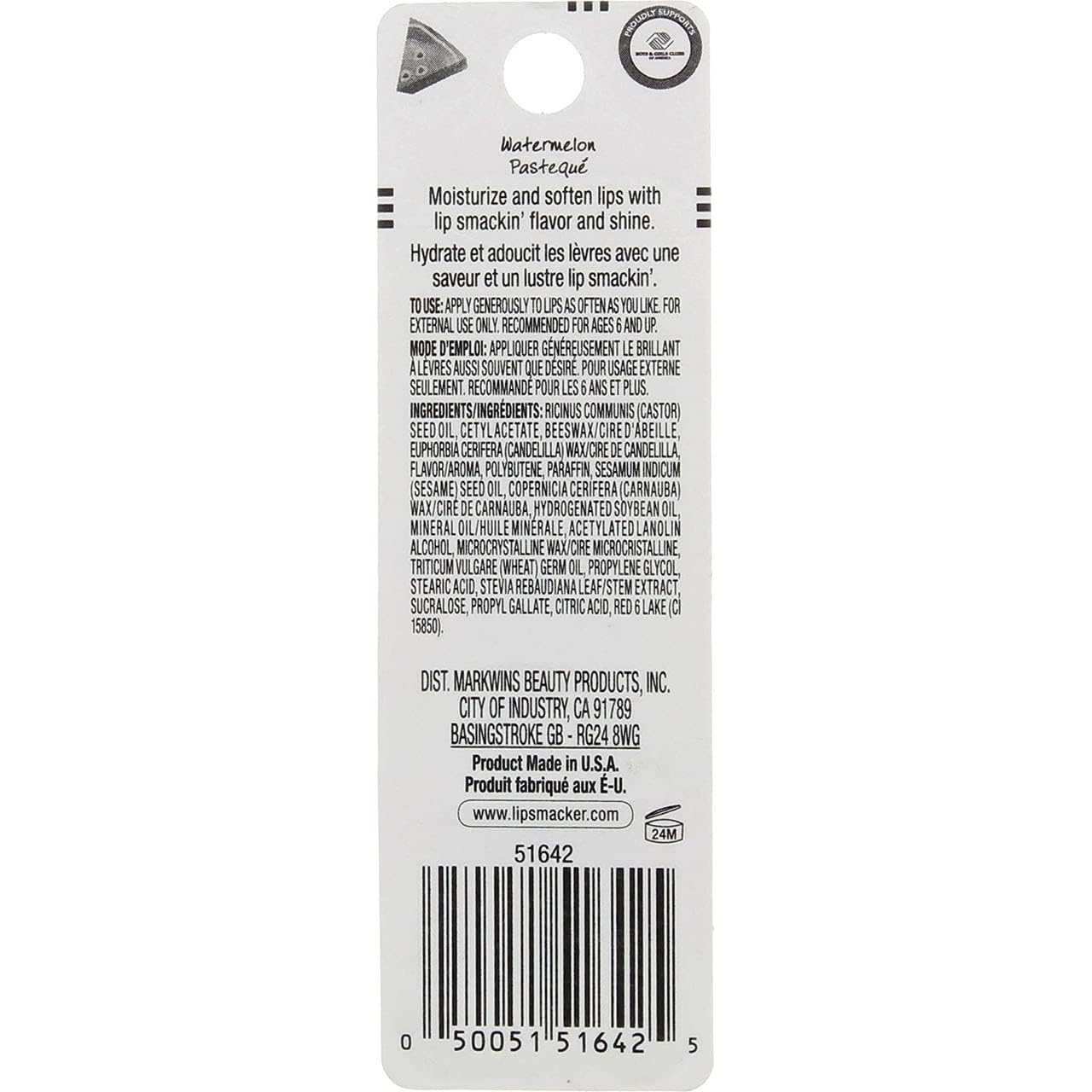 Pack de 2 Bálsamos Labiales Lip Smacker con Sabor a Sandía - Hidratante y Delicioso - Ideal para Labios Secos y Agrietados - Cuidado Labial Diario - Regalo Perfecto para Amantes de la Belleza