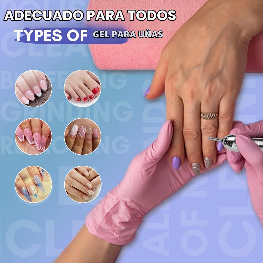 Torno Para Uñas Makartt 30000RPM Eléctrico Acrílico Gel Baja Calor Ruido Vibración