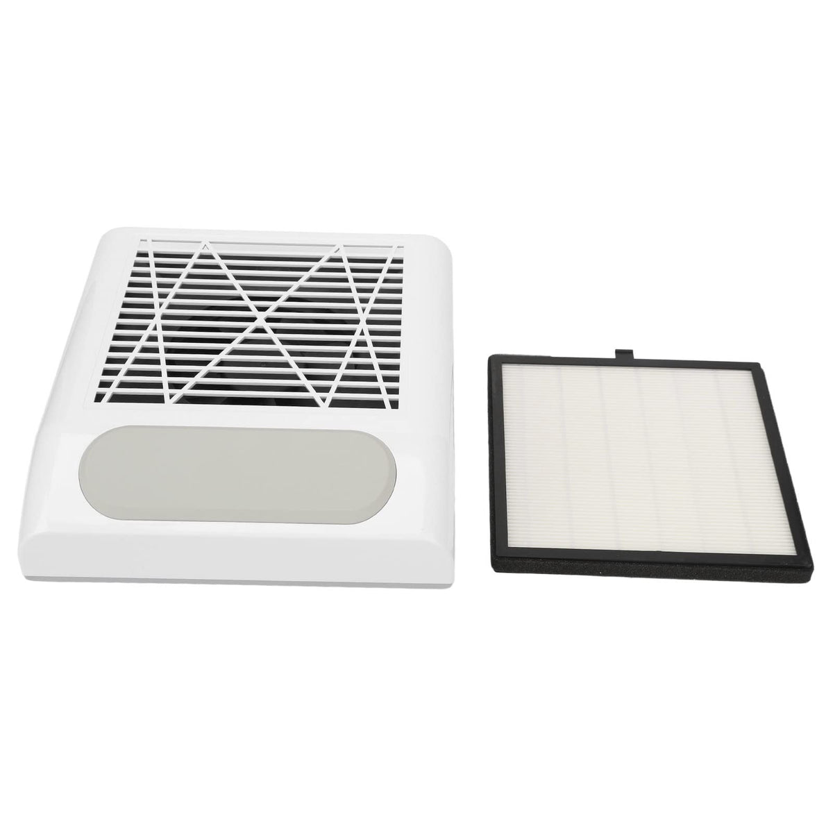 Colector de Polvo de Uñas Fockety Blanco con Ventilador Potente y Filtro Reutilizable para Uñas Acrílicas