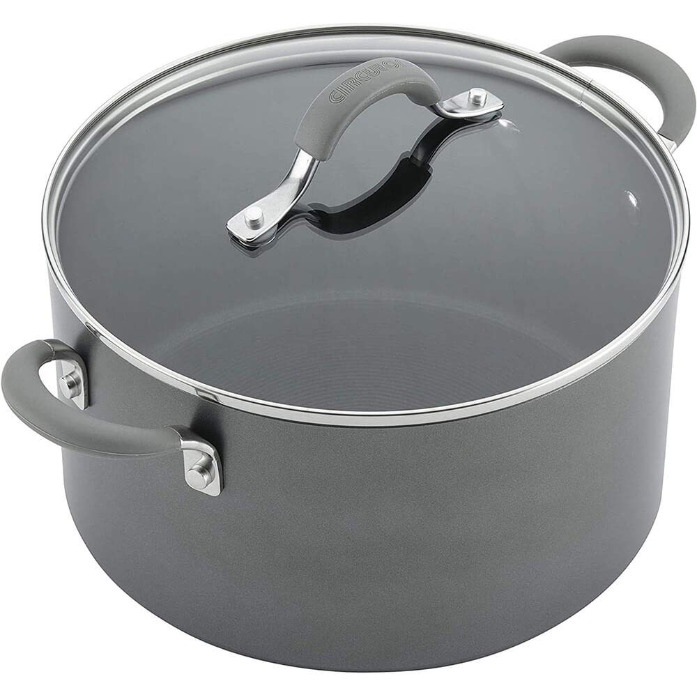 Circulon 84564 Elementum Juego de utensilios de cocina antiadherentes anodizados duros, 10 piezas, color gris