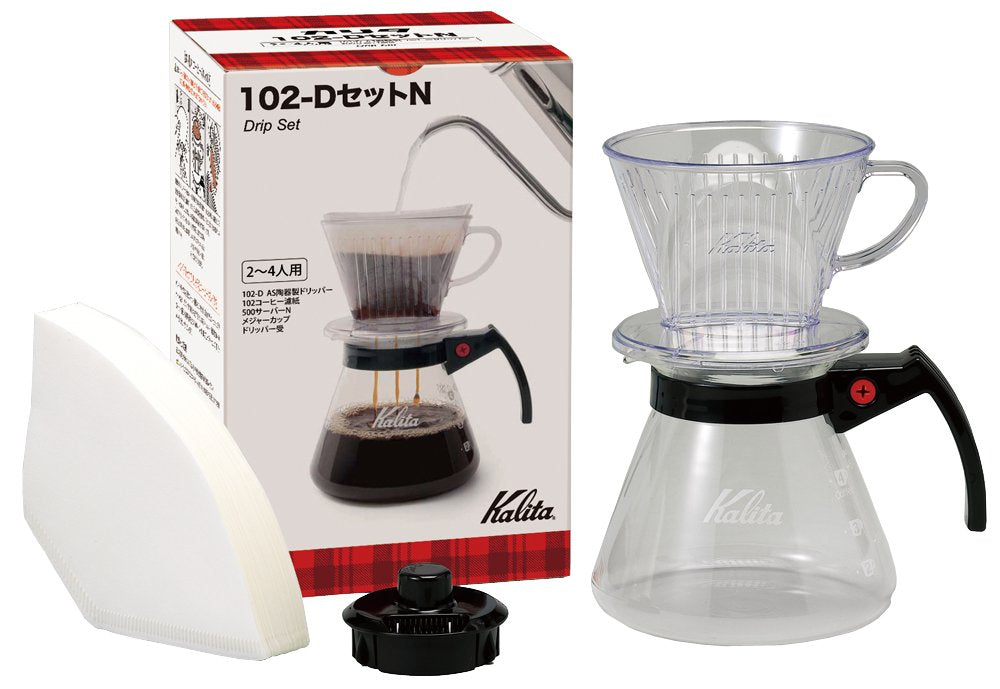 Kalita #35167 Juego de goteo de café, 102-D Set N (para 2 a 4 personas)