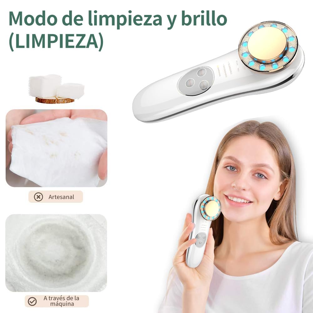 Masajeador Facial Anidanji Alta Frecuencia 7 en 1 Antiarrugas Lifting y Estiramiento de Piel
