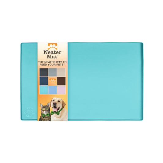 Alfombrilla Impermeable de Silicona Neater Pet Brands Aguamarina para Mascotas