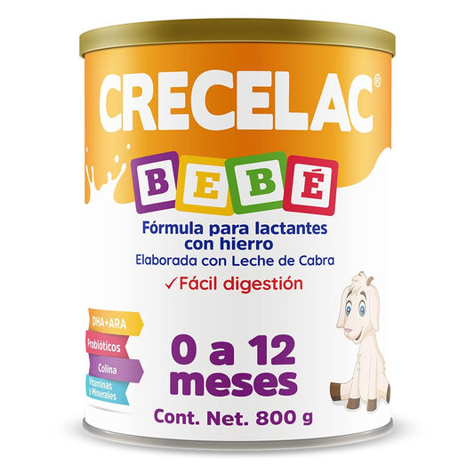Fórmula Crecelac Bebé 0-12 Meses (800gr)