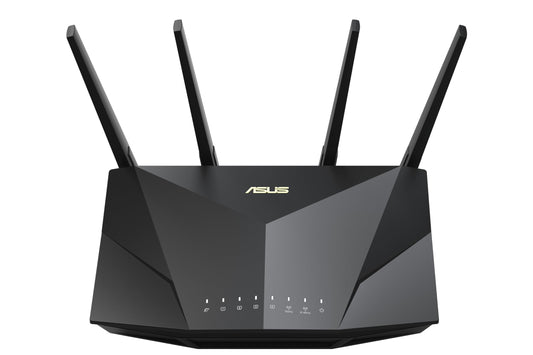 Asus RT-AX5400 VPN WiFi 6 (802.11ax) Enrutador Extensible, Banda Doble, VPN Incorporado, Seguridad de Red AiProtection Pro, Control Parental, protección instantánea, Compatible con AiMesh