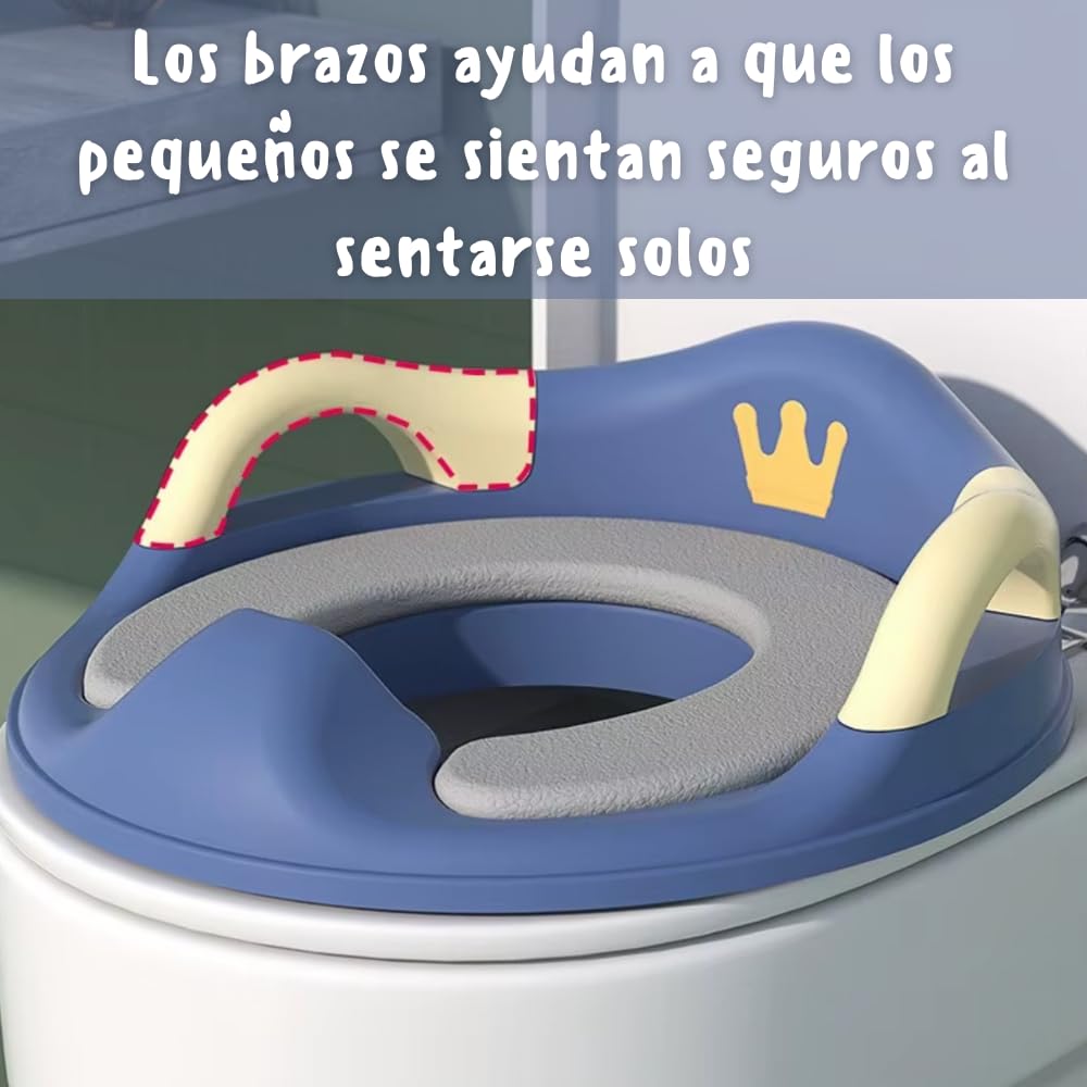 Dear Mia Little Liz | Asiento Entrenador Ajustable Portátil para Inodoro para Niños y Niñas | Reductor Baño Infantil (Rosa)