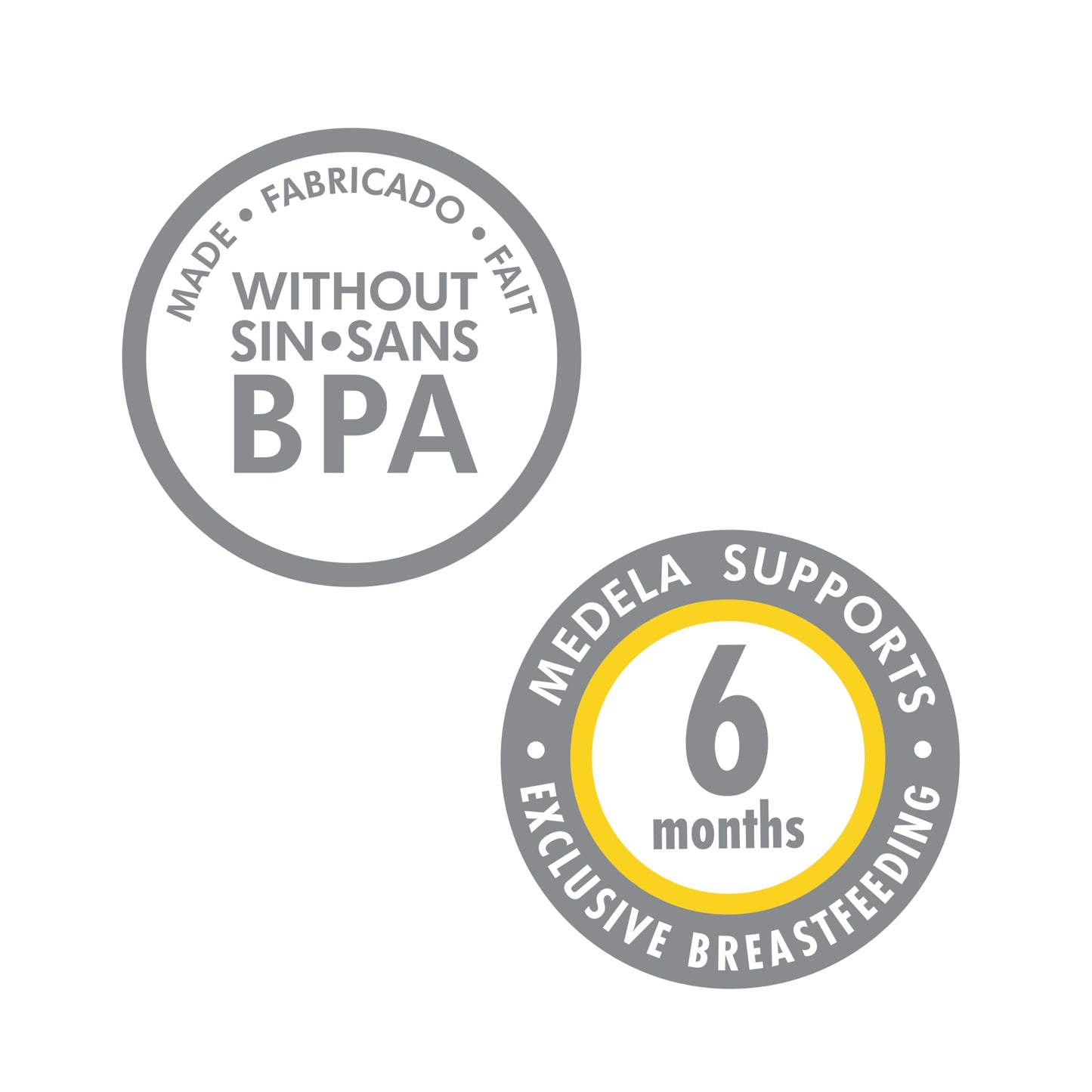 Botellas Medela de Recolección y Almacenamiento de Leche Materna 5 Onzas Pack 6