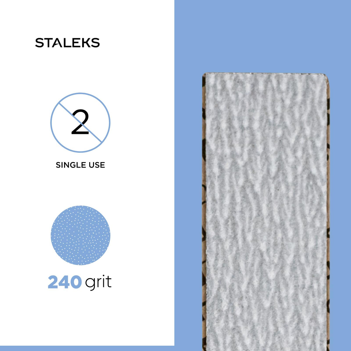 Staleks Limas De Uñas Desechables Pro Smart 22 Papmam (Grano 240, 50 Unidades) – Fundas Abrasivas De Espuma Suave Sin Pegamento Con Óxido De Aluminio Para Pulir Y Preparar Las Uñas