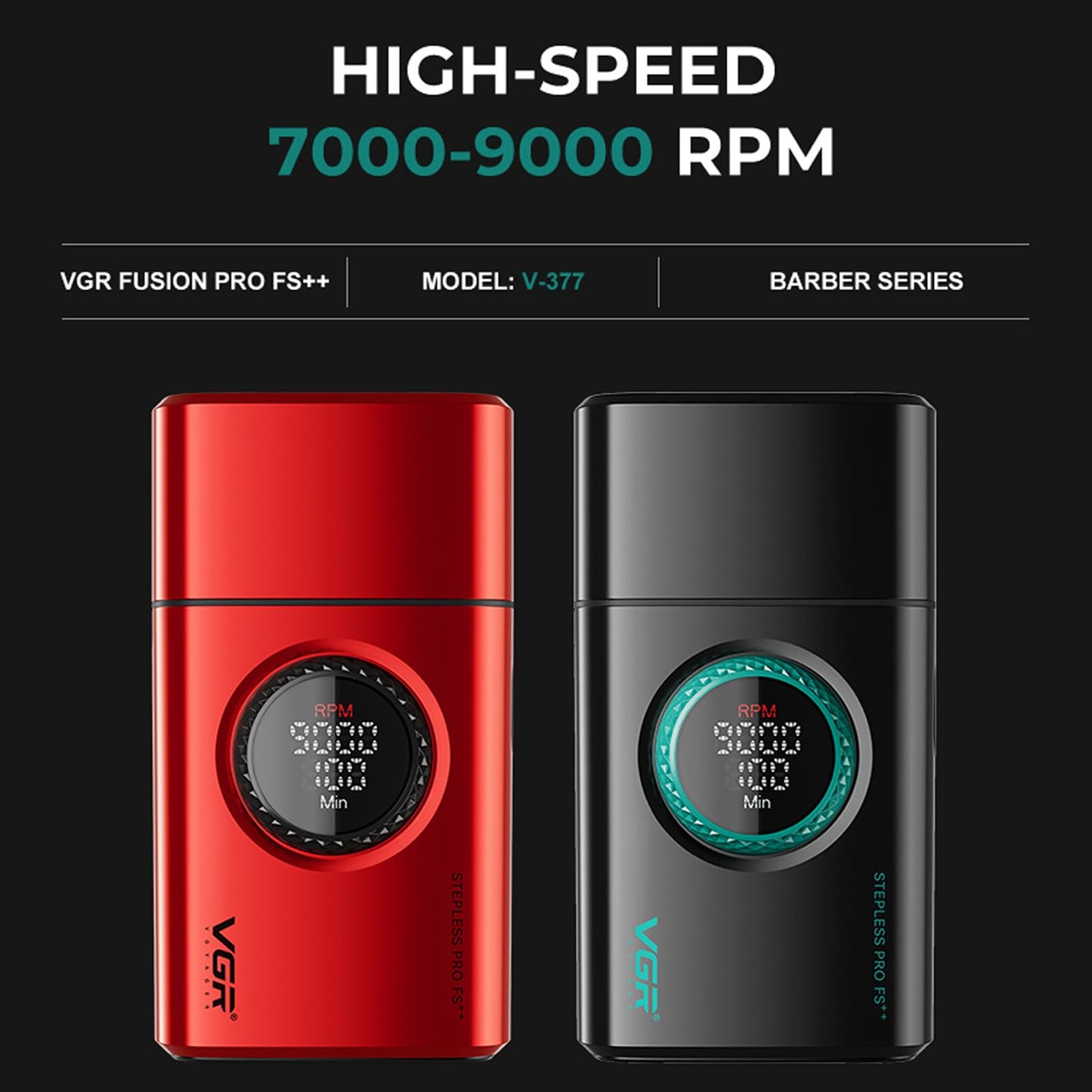 Afeitadora de láminas 377 para hombres, afeitadora eléctrica para afeitar la cara con láminas dobles, motor de 21 velocidades y 9000 RPM, afeitadoras para calvas con pantalla LED y láminas de
