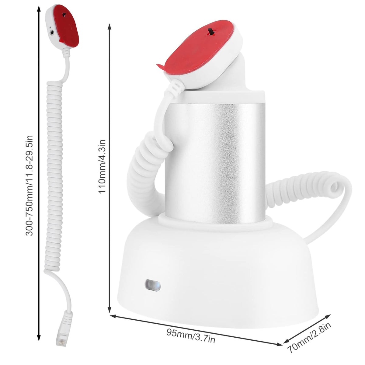 Soporte para Celular Antirrobo con Alarma 110 dB y Carga Rápida