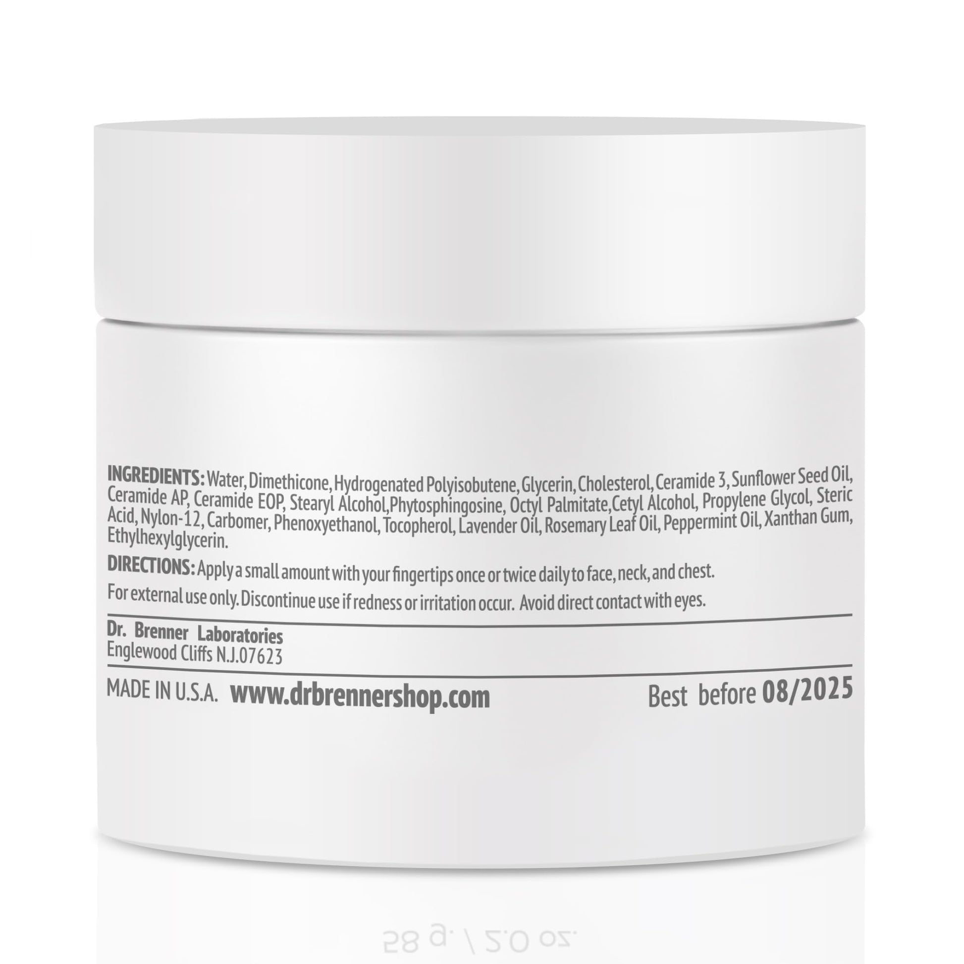 Dr. Brenner- Crema hidratante facial antienvejecimiento Triple Lipid Restore, reafirmante y recuperadora con ceramidas, lípidos y
