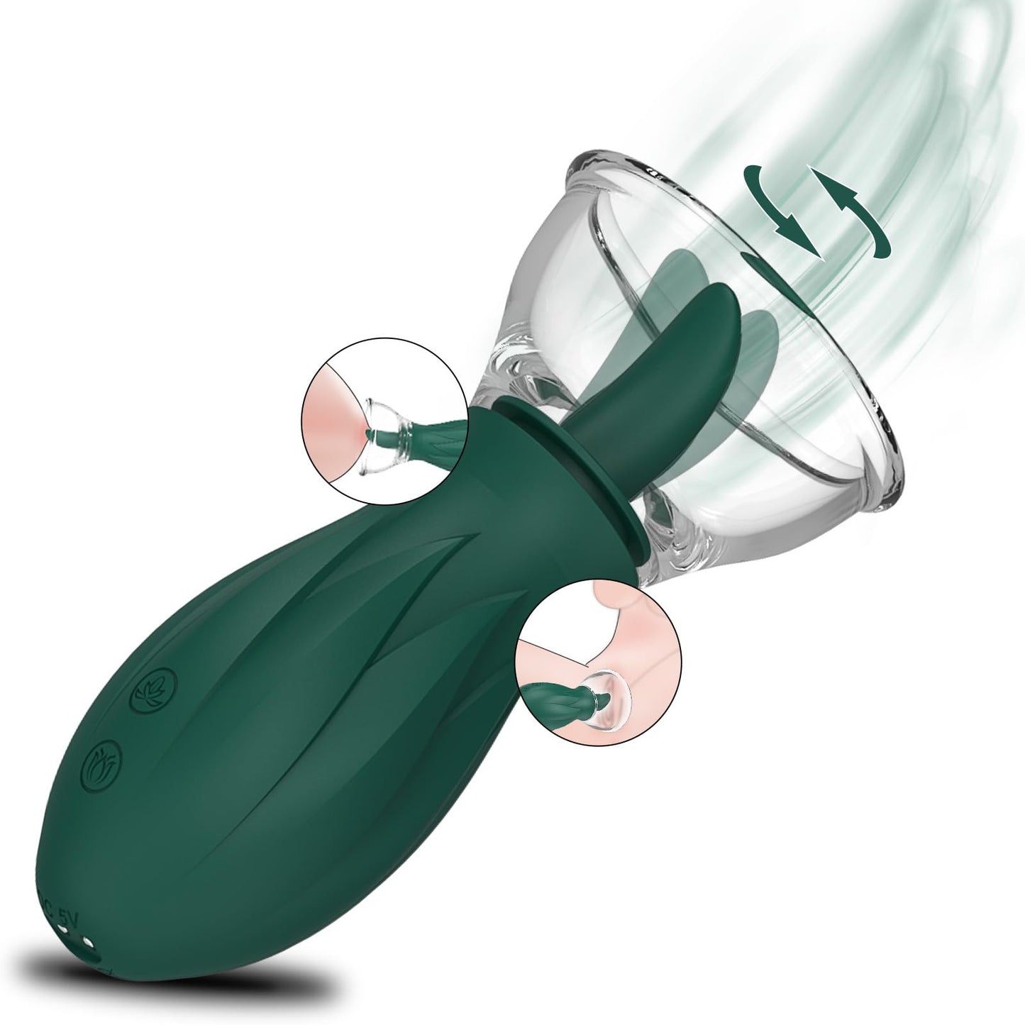 Succionador de Clítoris con Lengua Silencioso para Mujer