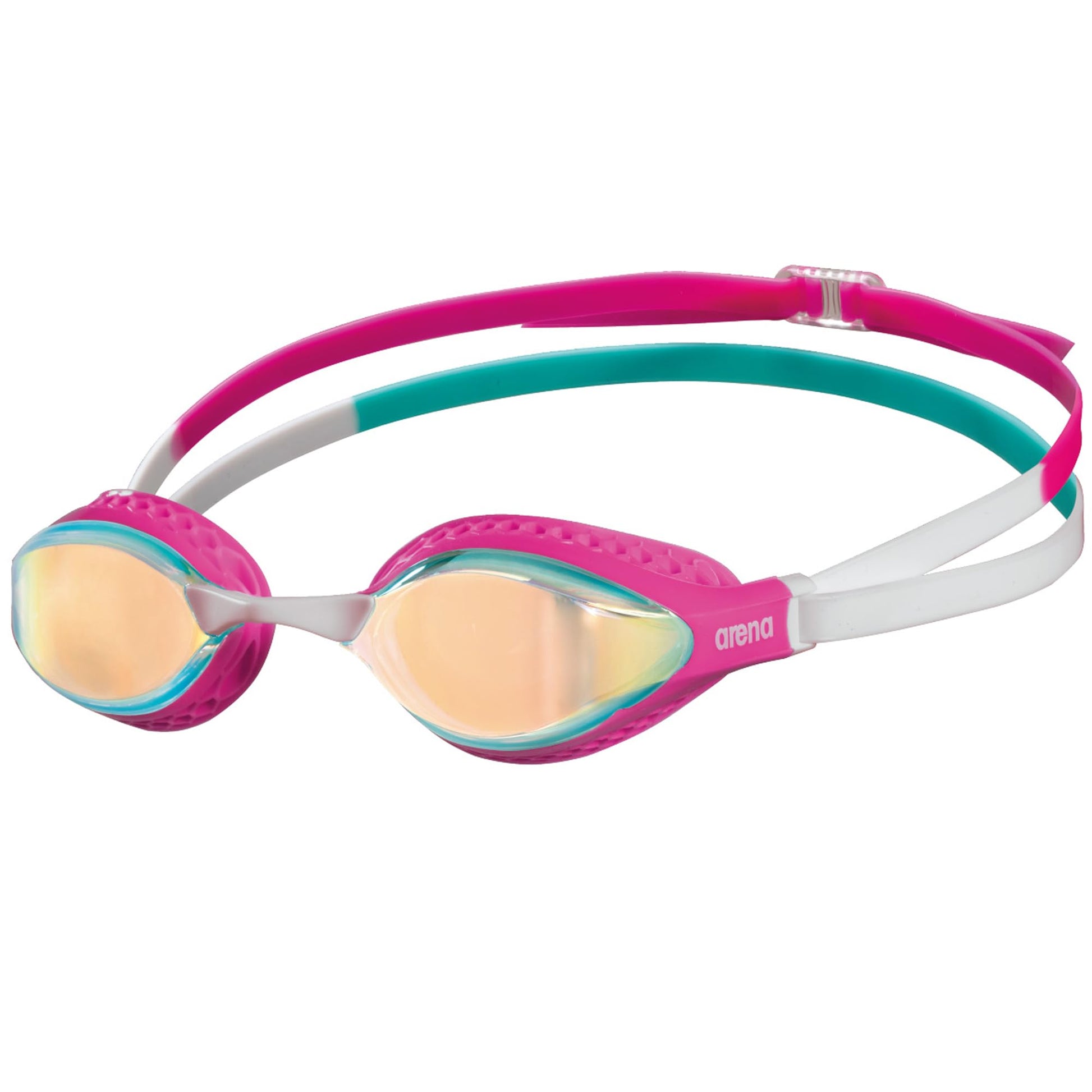 Arena 003151-205-UNITALLA Goggles, Air-Speed Mirror, Rosa/Turquesa, Unitalla