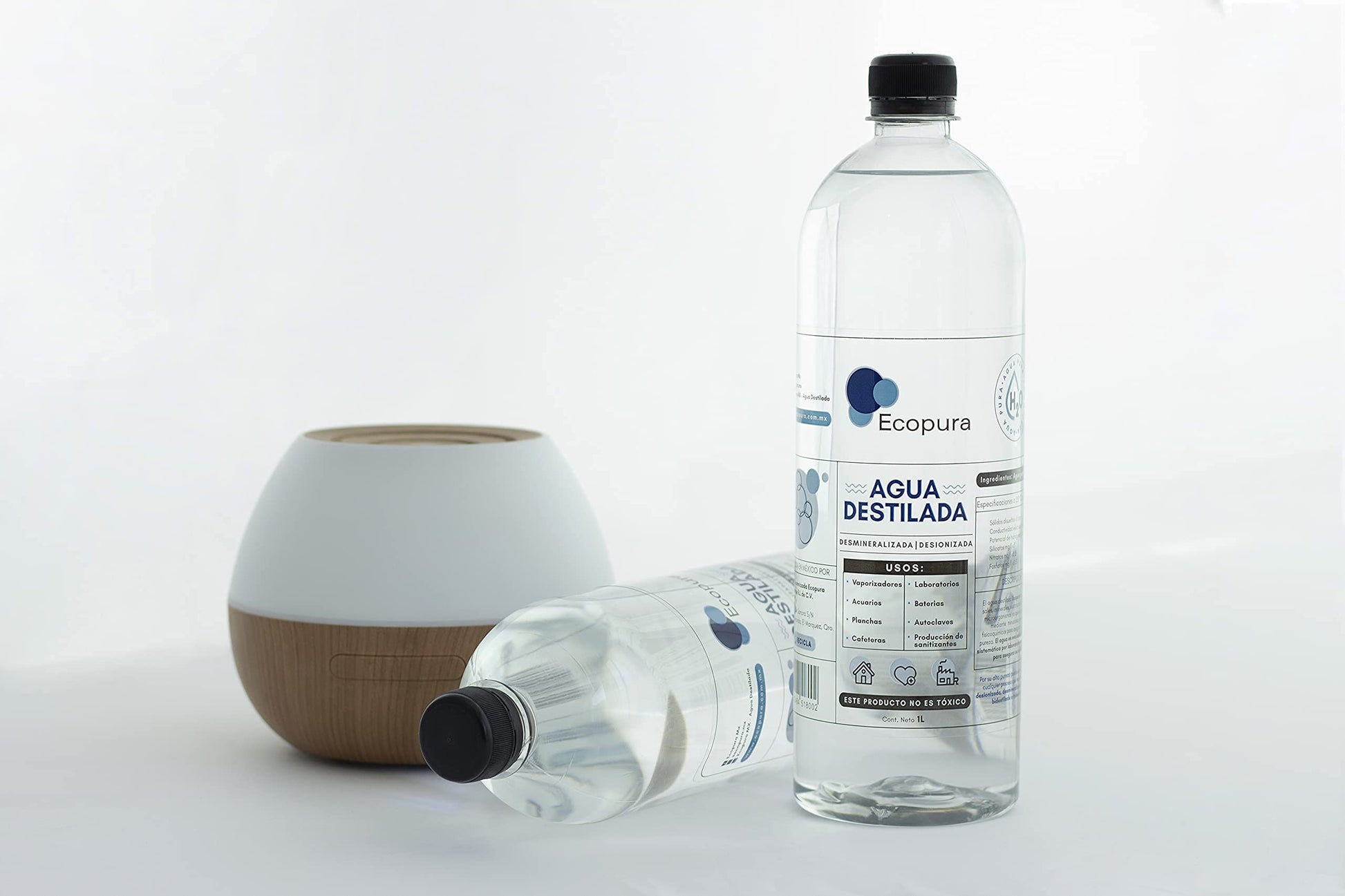 Agua Destilada ECOPURA Transparente Calidad Certificada Caja 12 Piezas