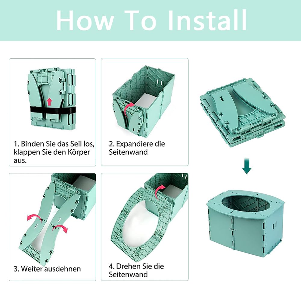 Orinal de viaje para niños, orinal portátil para viajes de niños, reutilizable portátil plegable para niños pequeños, asiento para orinal para entrenamiento de bebé para ir al baño, aplicar al