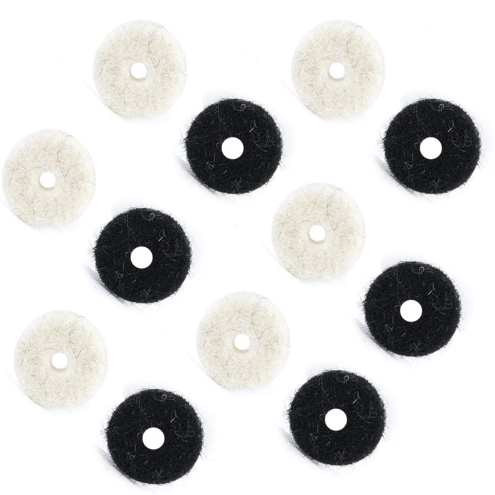 RiToEasysports Cerraduras de Correa de Guitarra, botón de Correa Arandela de Fieltro de Guitarra Arandela de uñas de Bloqueo Almohadilla de Fieltro Partes de
