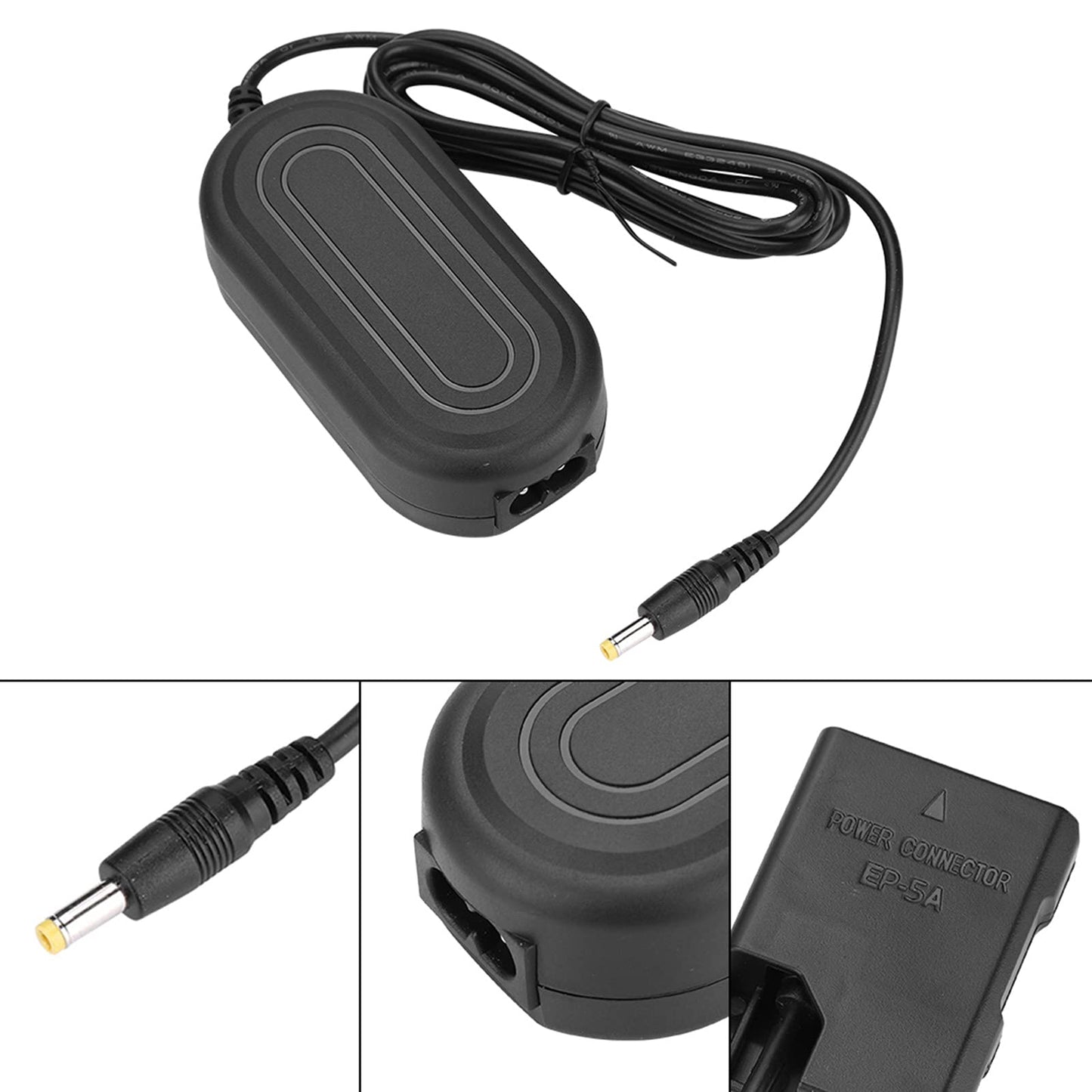 Pomya Banco de alimentación de la cámara para Nikon, EP-5A Adaptador de alimentación de CA Cargador de Acoplamiento de CC Sustituir por EN-EL14 para Nikon D5600 D5500 DC5300(Nosotros)