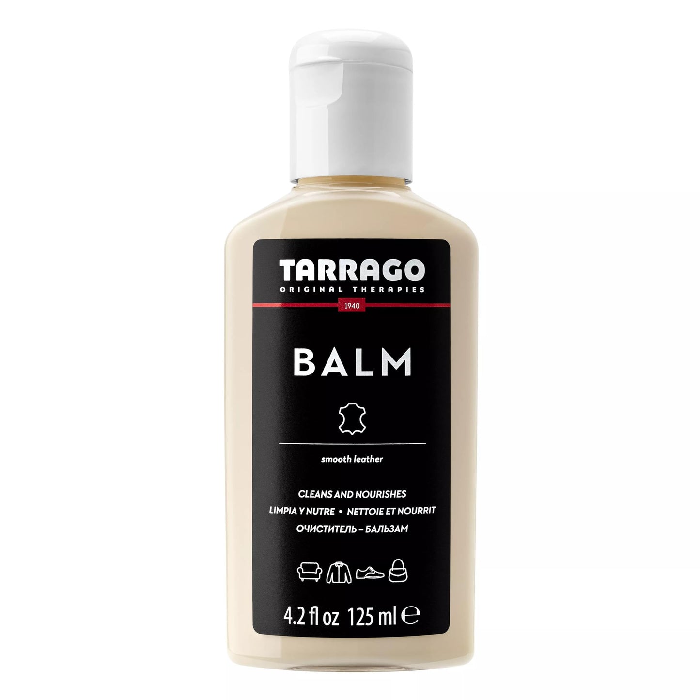 Tarrago - Acondicionador de bálsamo de piel, nutre y restaura el color para piel suave, charol, exótico y reptil, 4.2 onzas, Neutral #00, 4.23 Fl.Oz