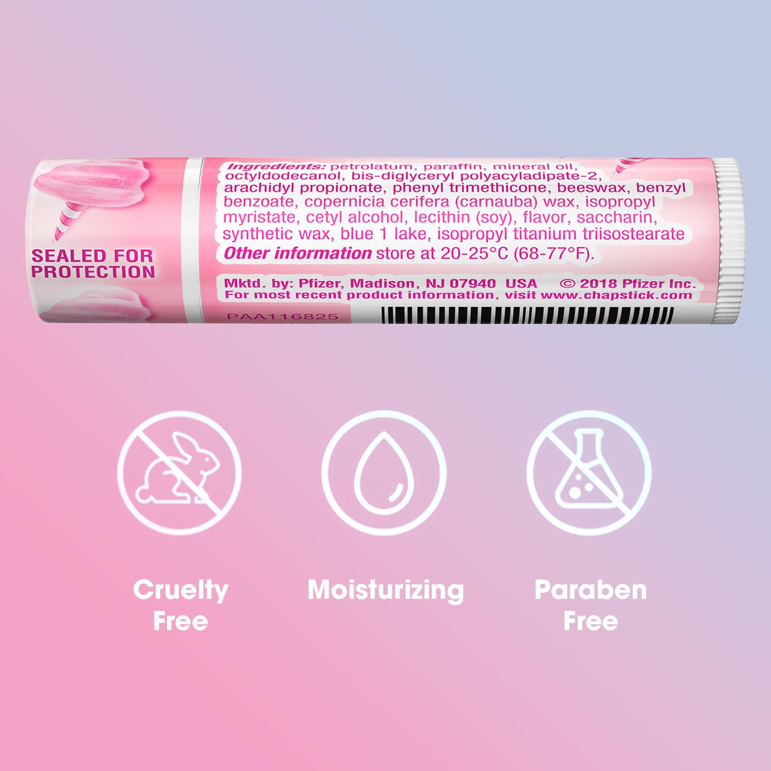 ChapStick Cotton Candy Lip Balm Tube - 0.15 Oz