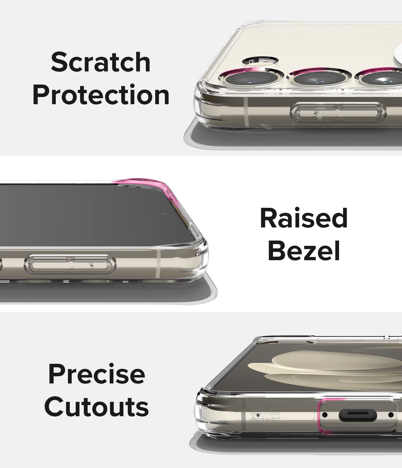Funda Magnética Antihuellas Ringke Fusion Matte Clear para Samsung Galaxy S23 5G