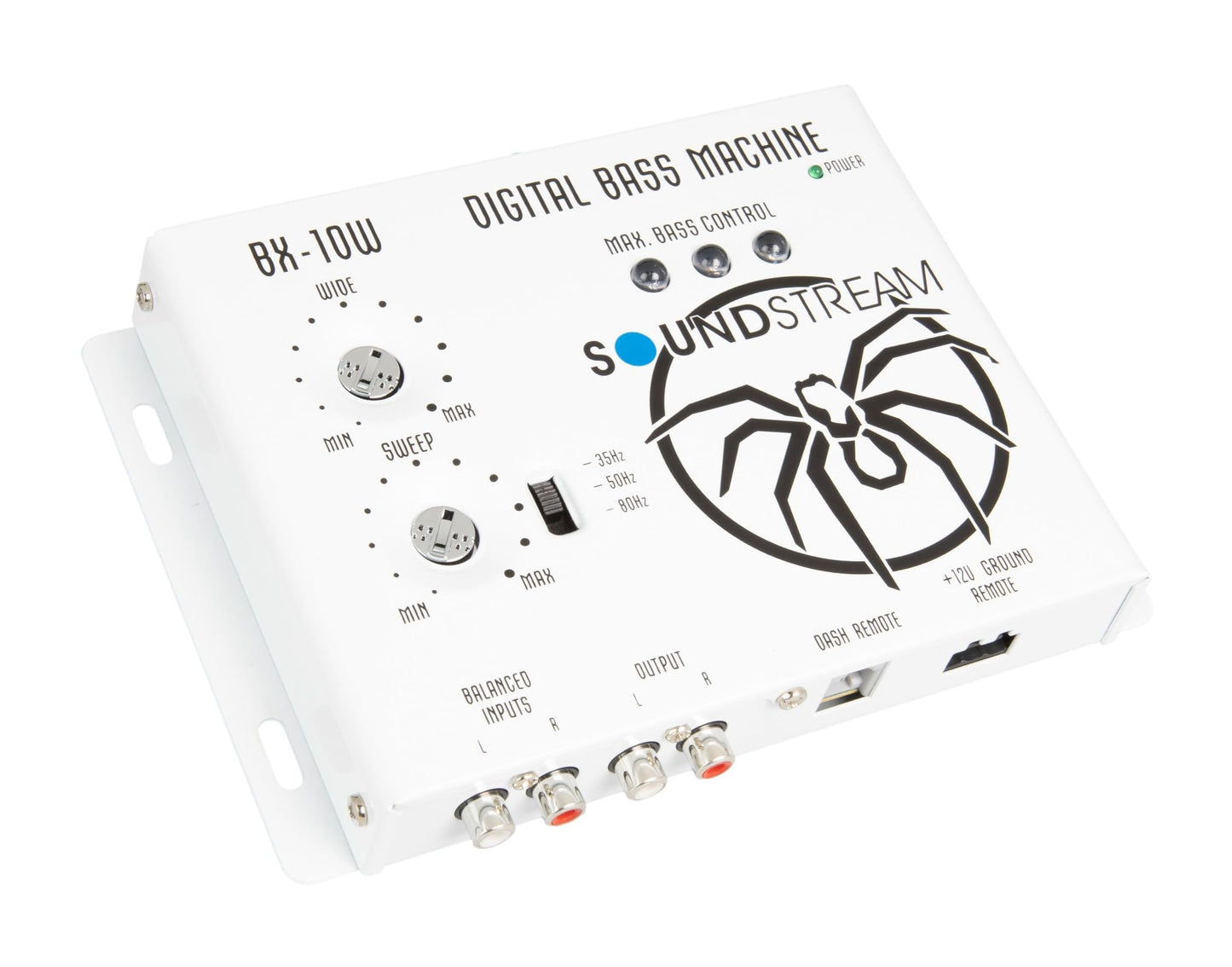Soundstream BX-10W (White) Fuente de Poder Digital Bass Reconstruction Processor con Control Remoto