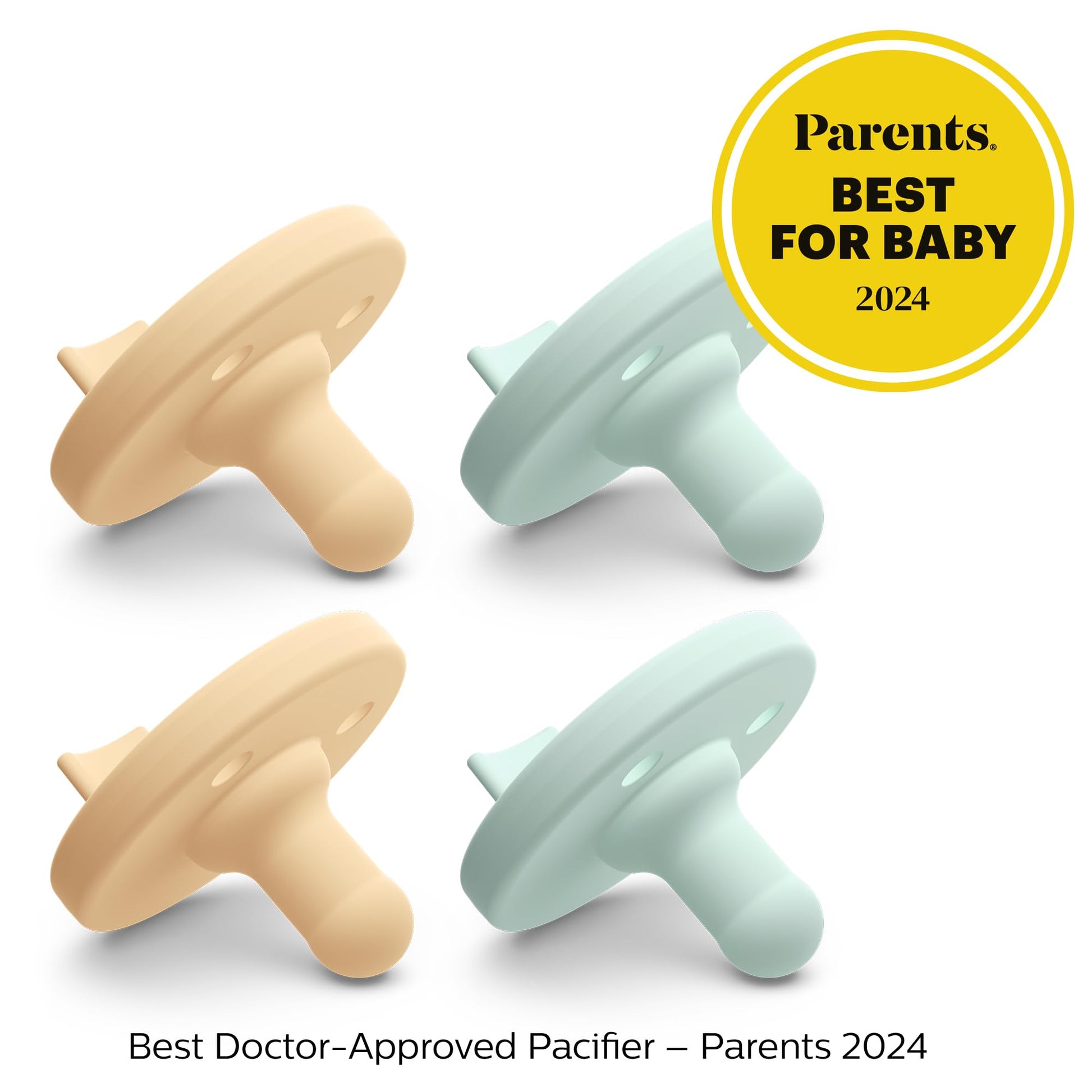 Chupetes Philips Avent Amarillo Cian Pastel Paquete de 4 0-3 Meses